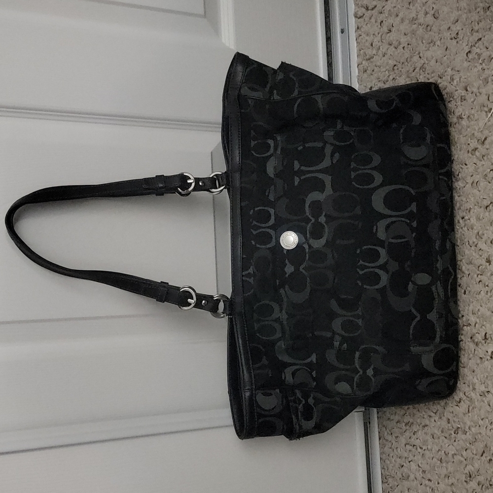 Large Signature Coach baby bag